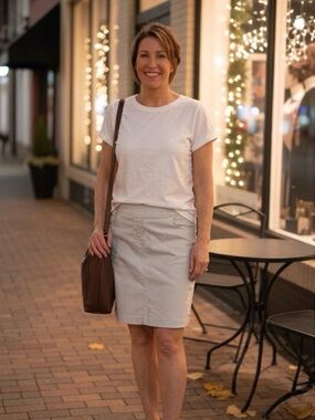 Classic Gray Skort - Women's Tailored Work to Casual Wear